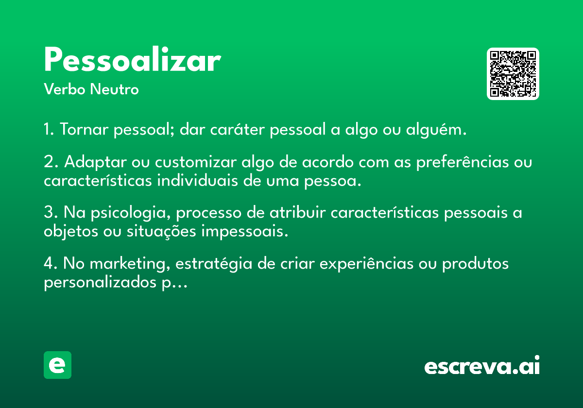 pessoalizar