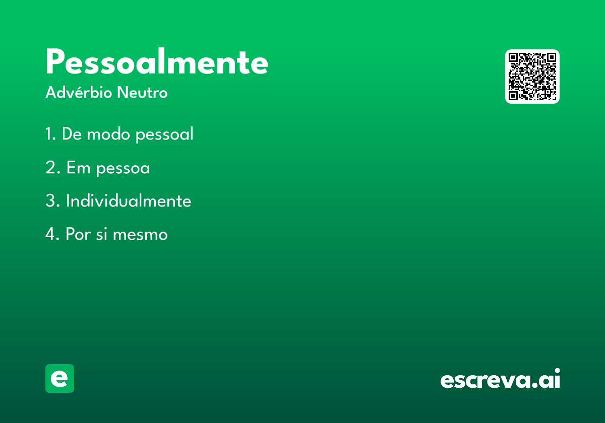 pessoalmente