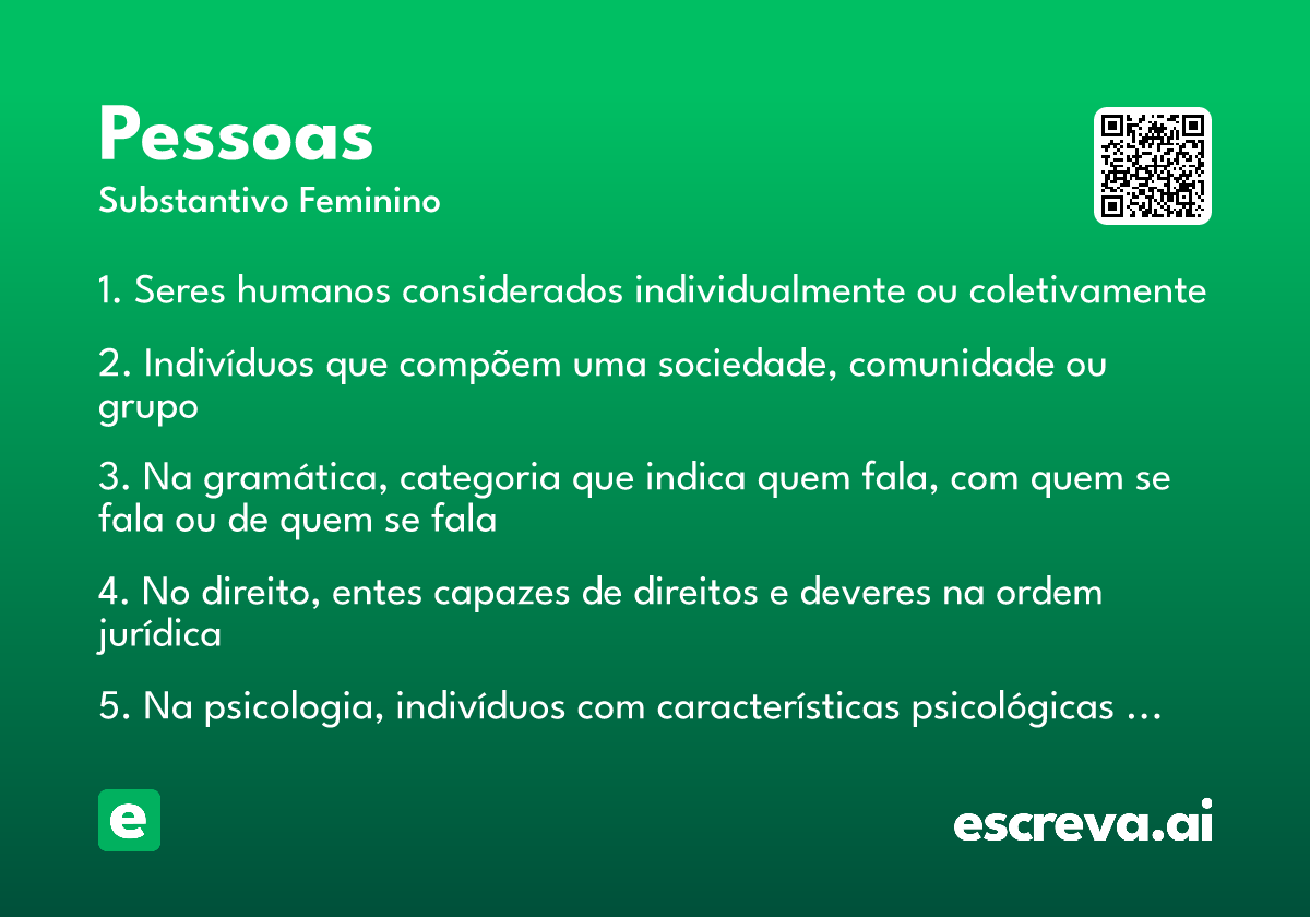 pessoas