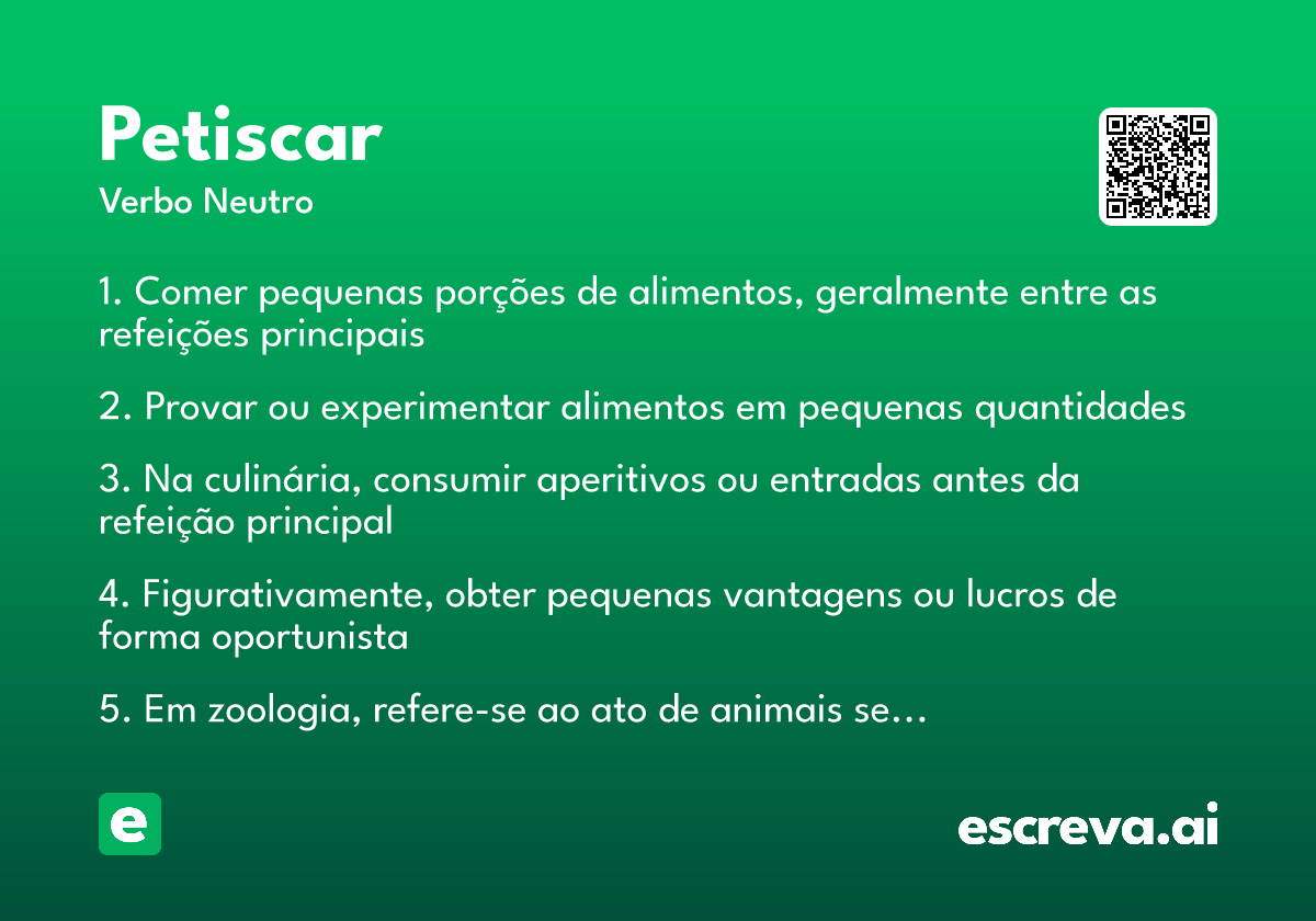petiscar