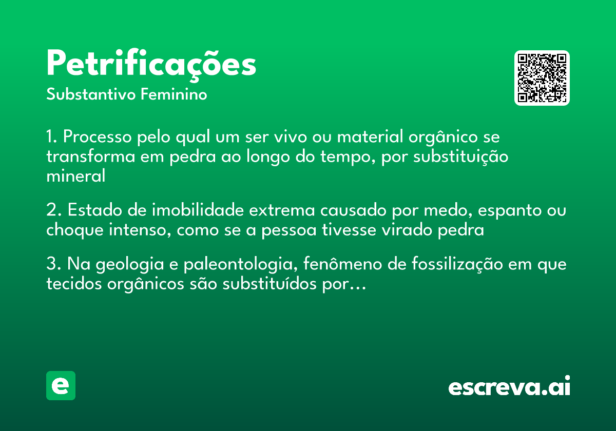 petrificações