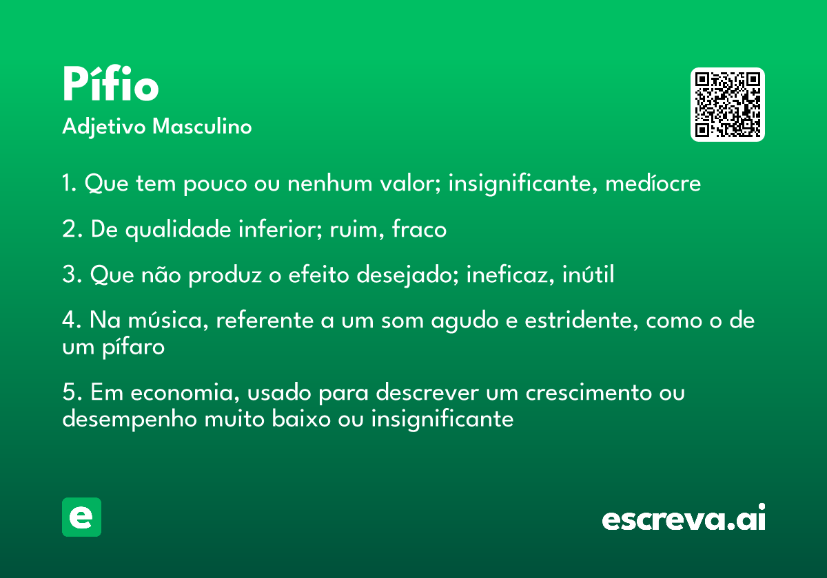 pífio