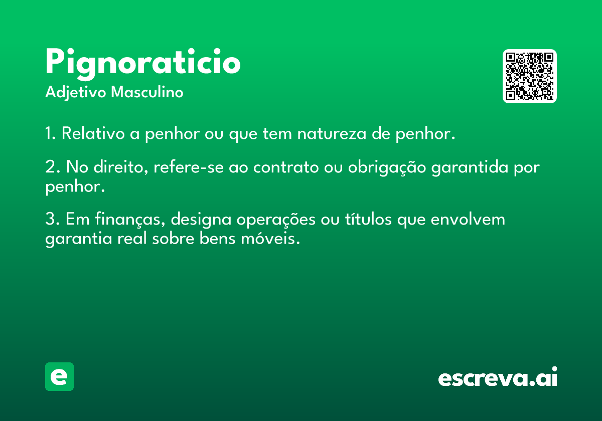 pignoraticio