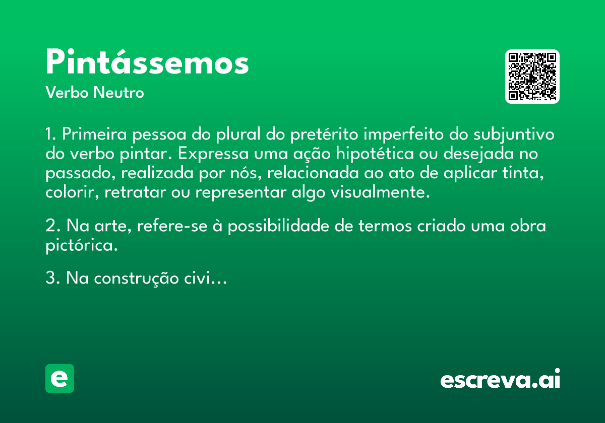 pintássemos