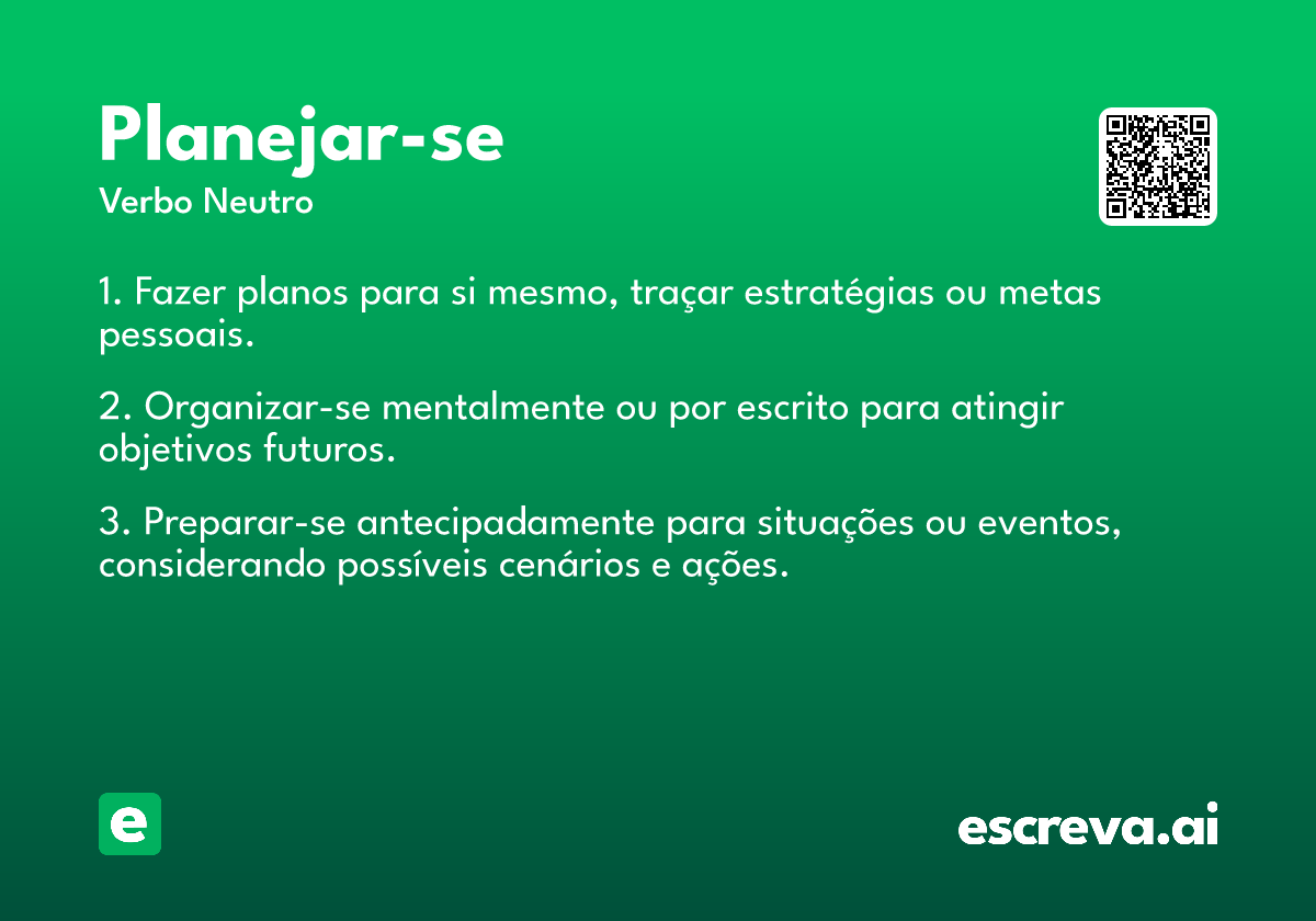 planejar-se