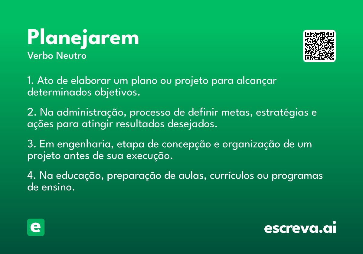 planejarem