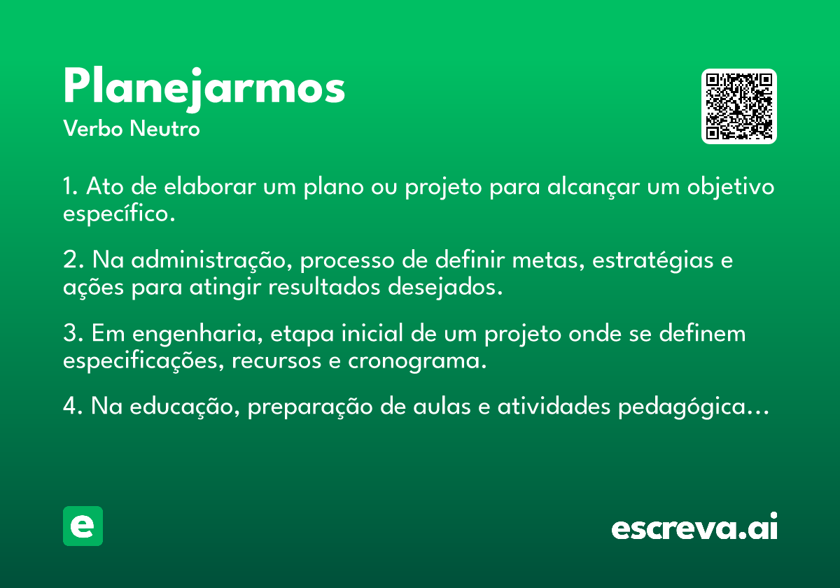 planejarmos