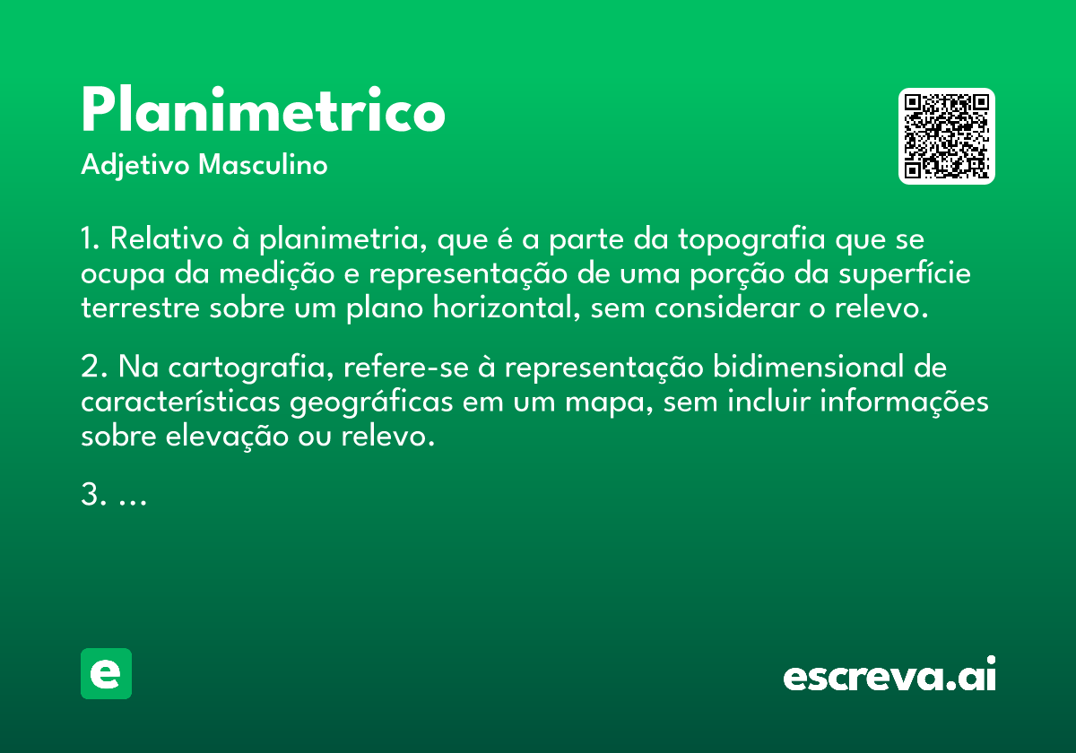 planimetrico