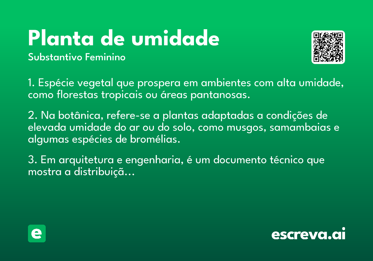 planta de umidade