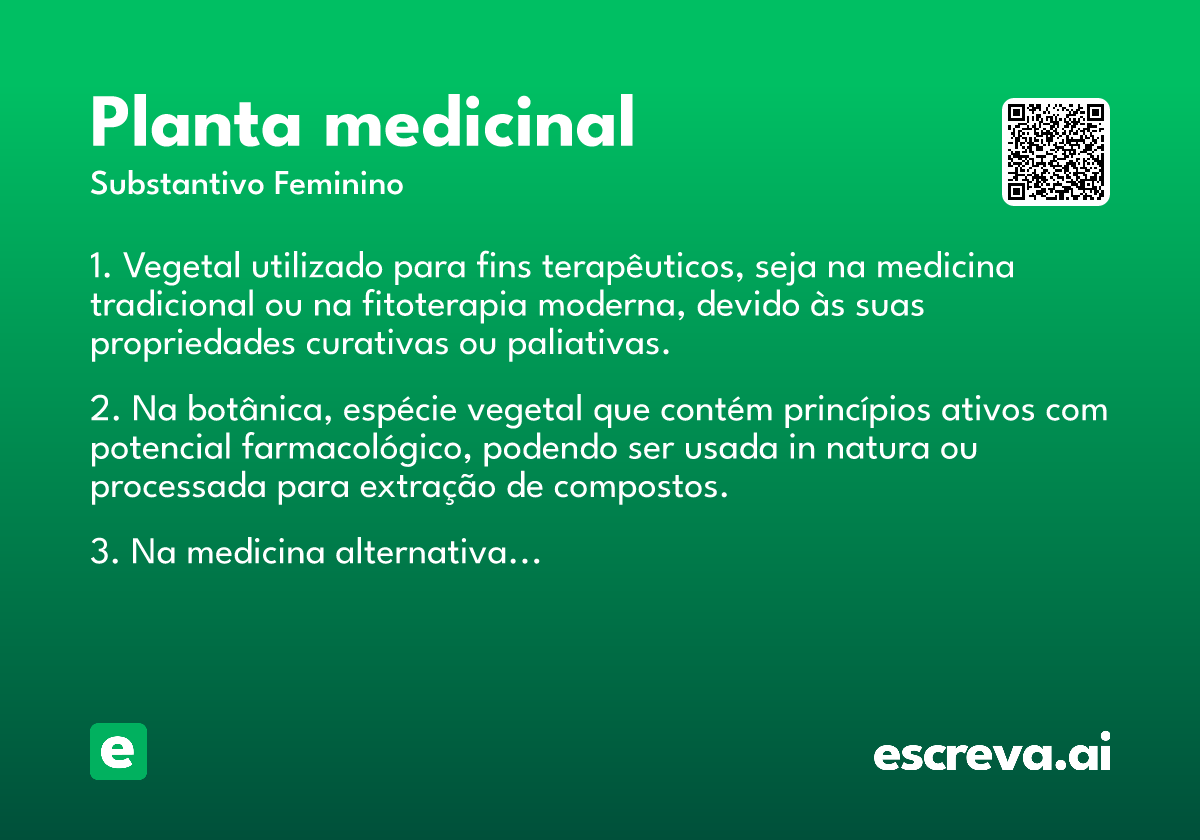 planta medicinal