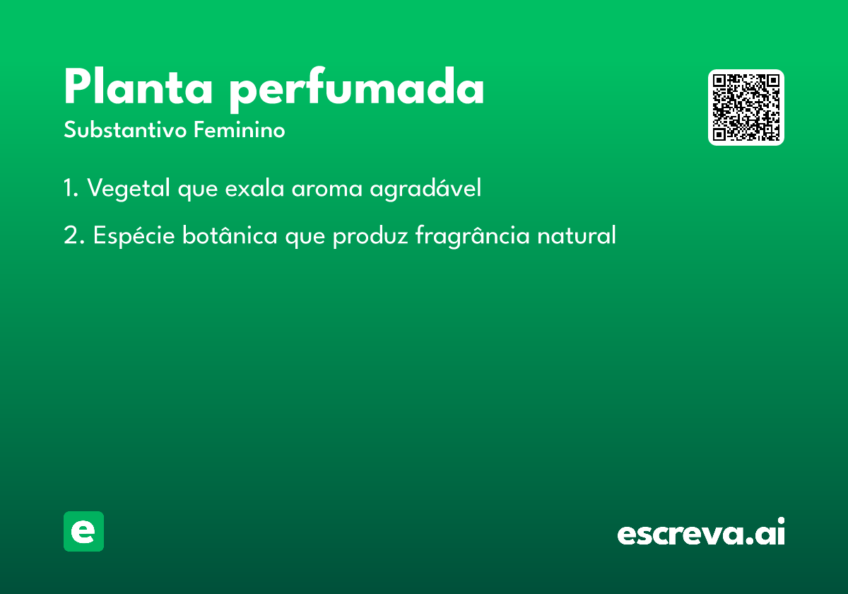 planta perfumada