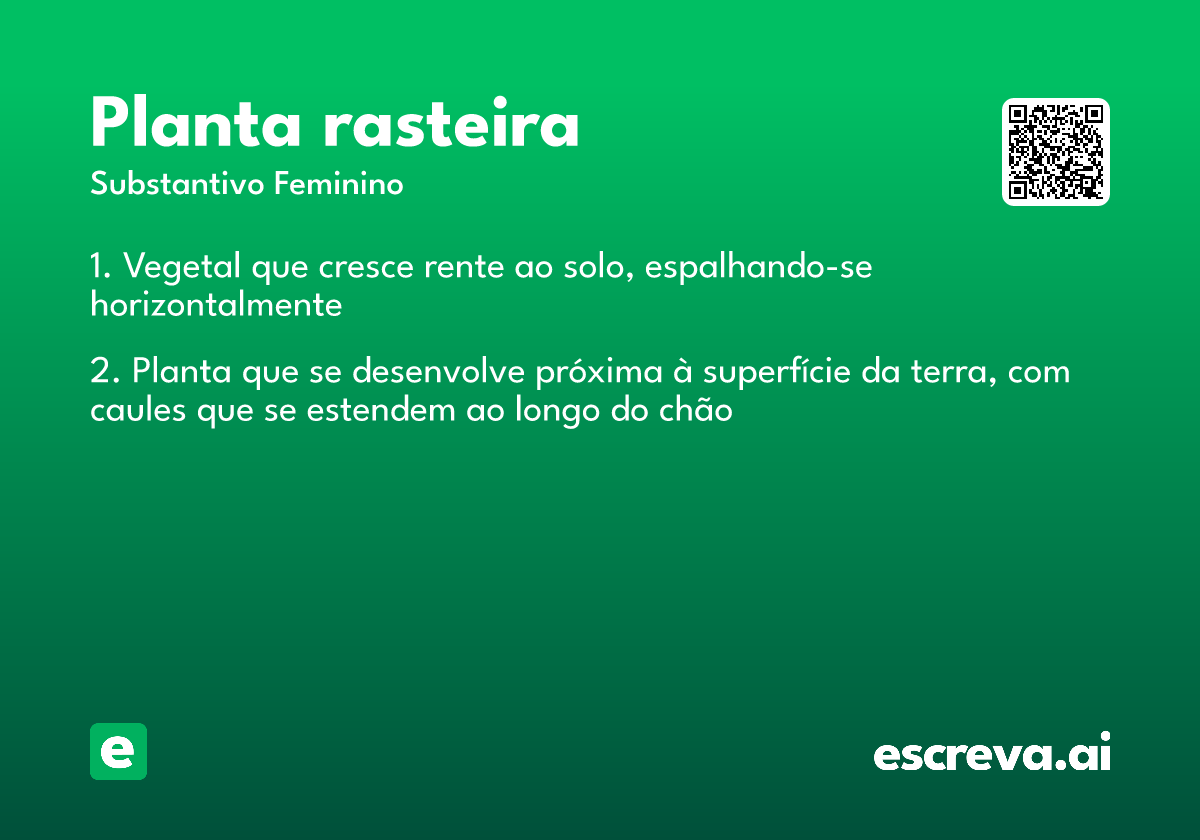 planta rasteira