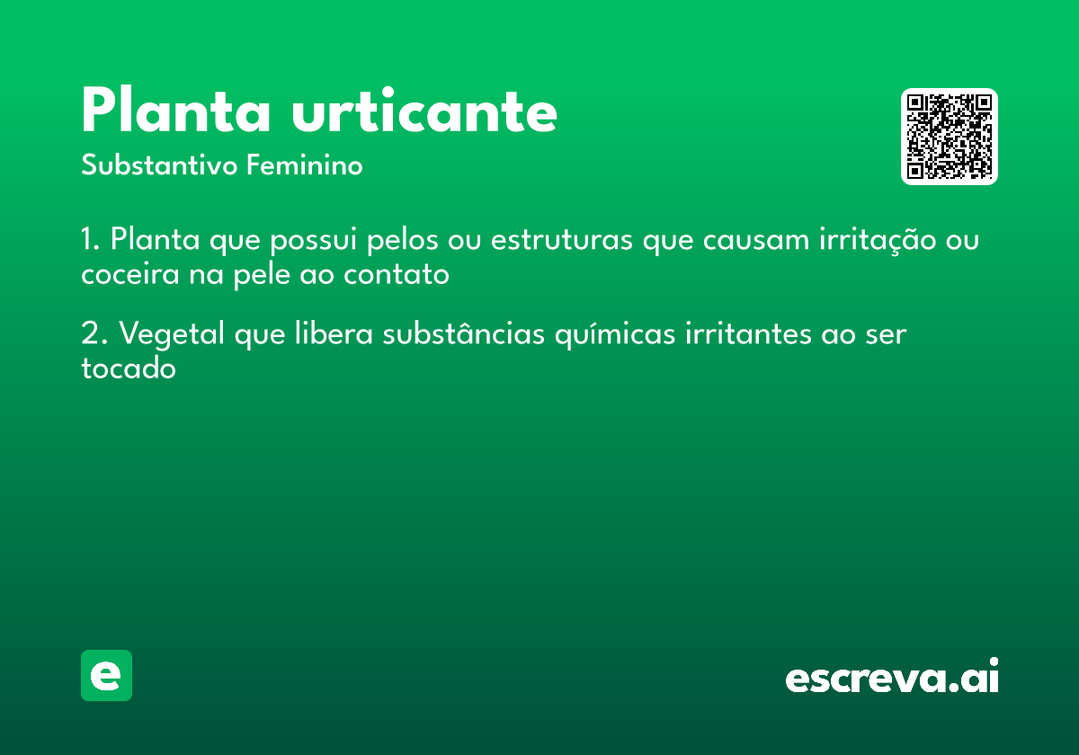 planta urticante