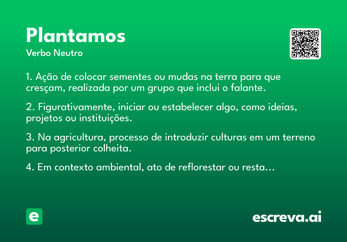plantamos