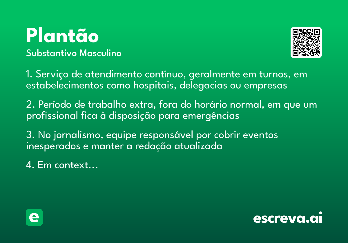 plantão