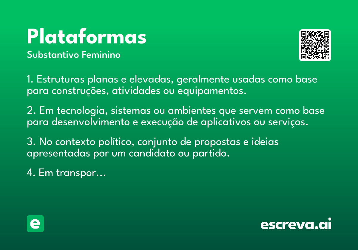 plataformas