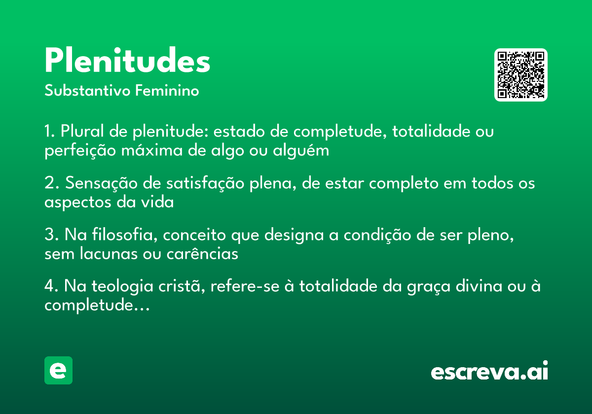 plenitudes
