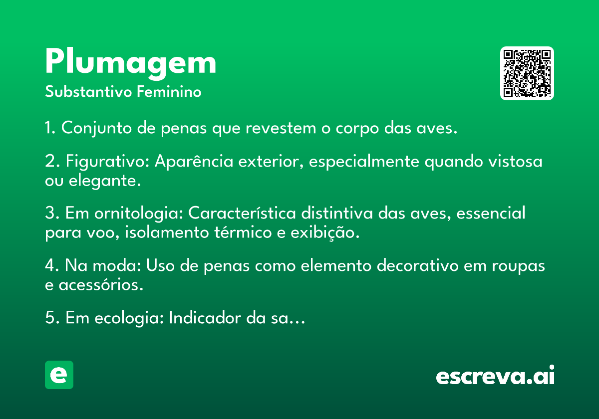 plumagem