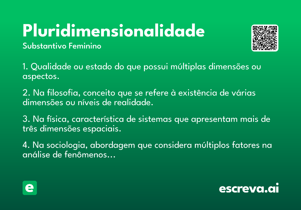 pluridimensionalidade