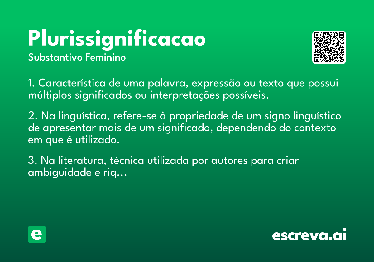 plurissignificacao