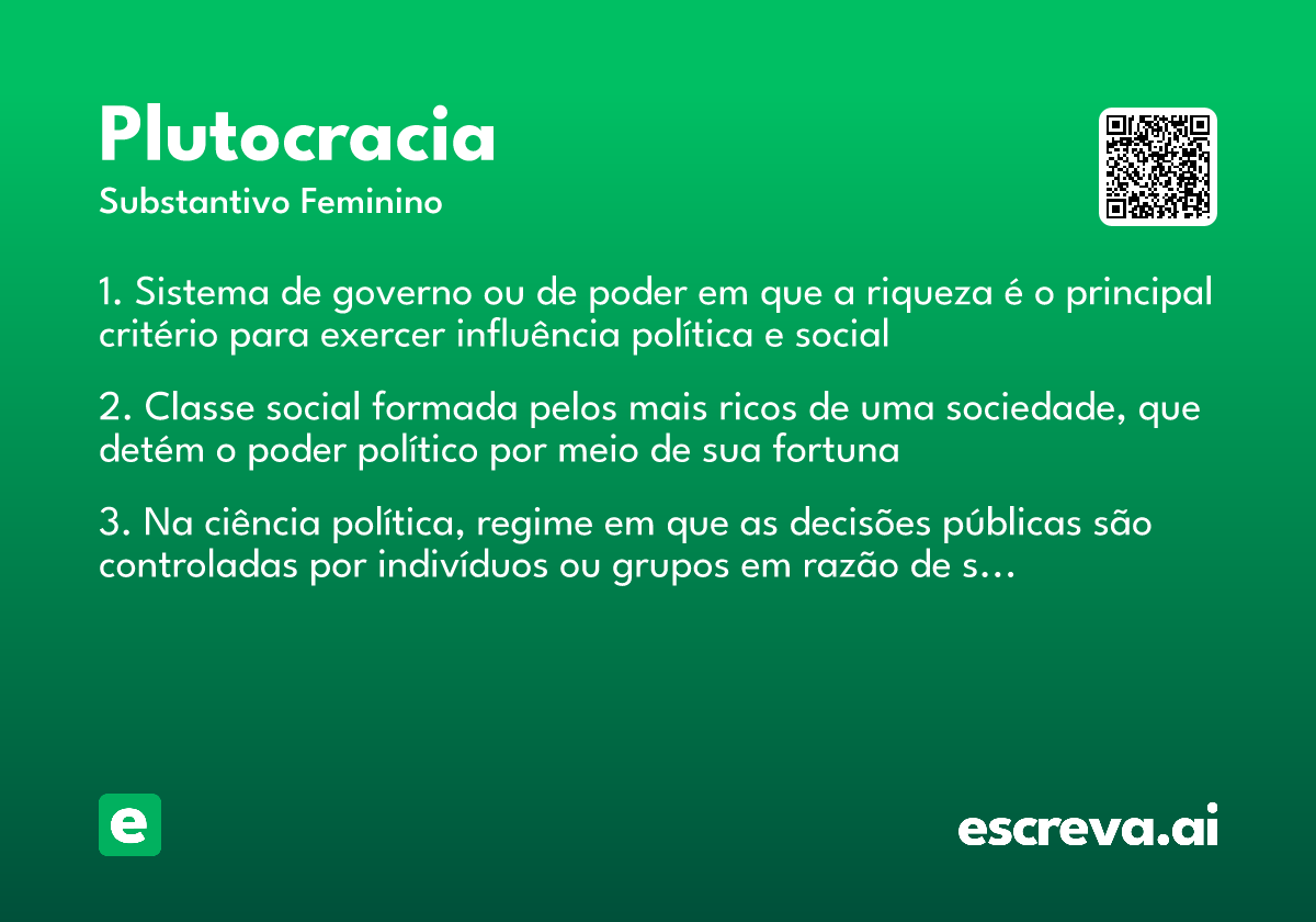 plutocracia