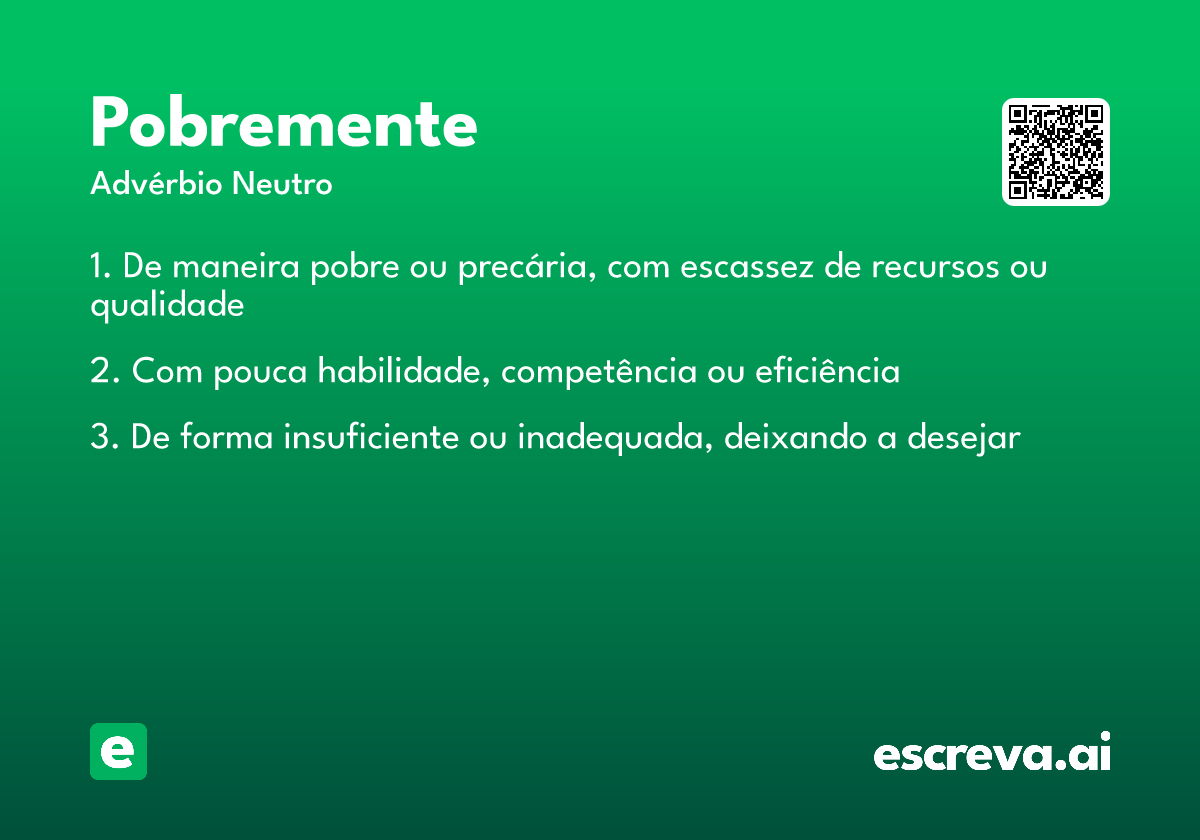 pobremente