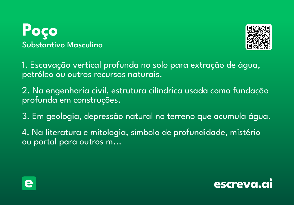 poço