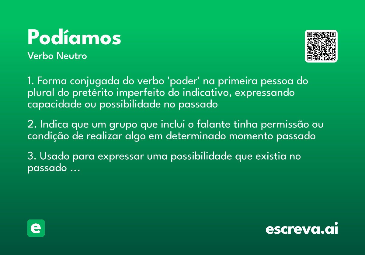 podíamos
