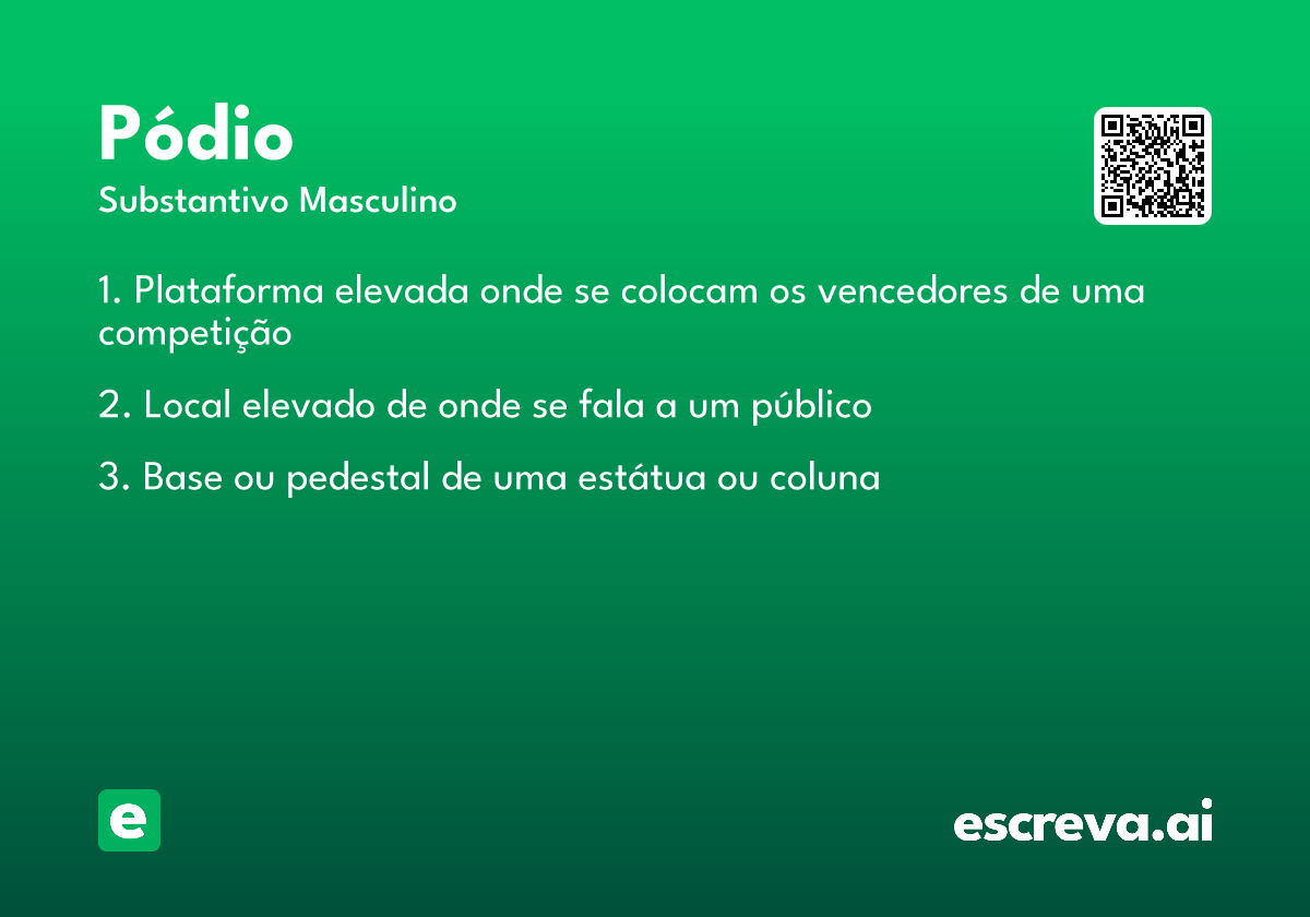 pódio