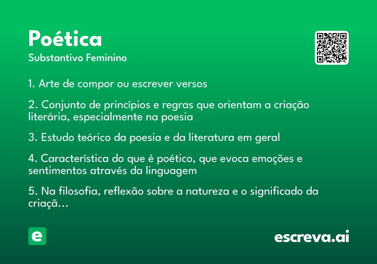 poética