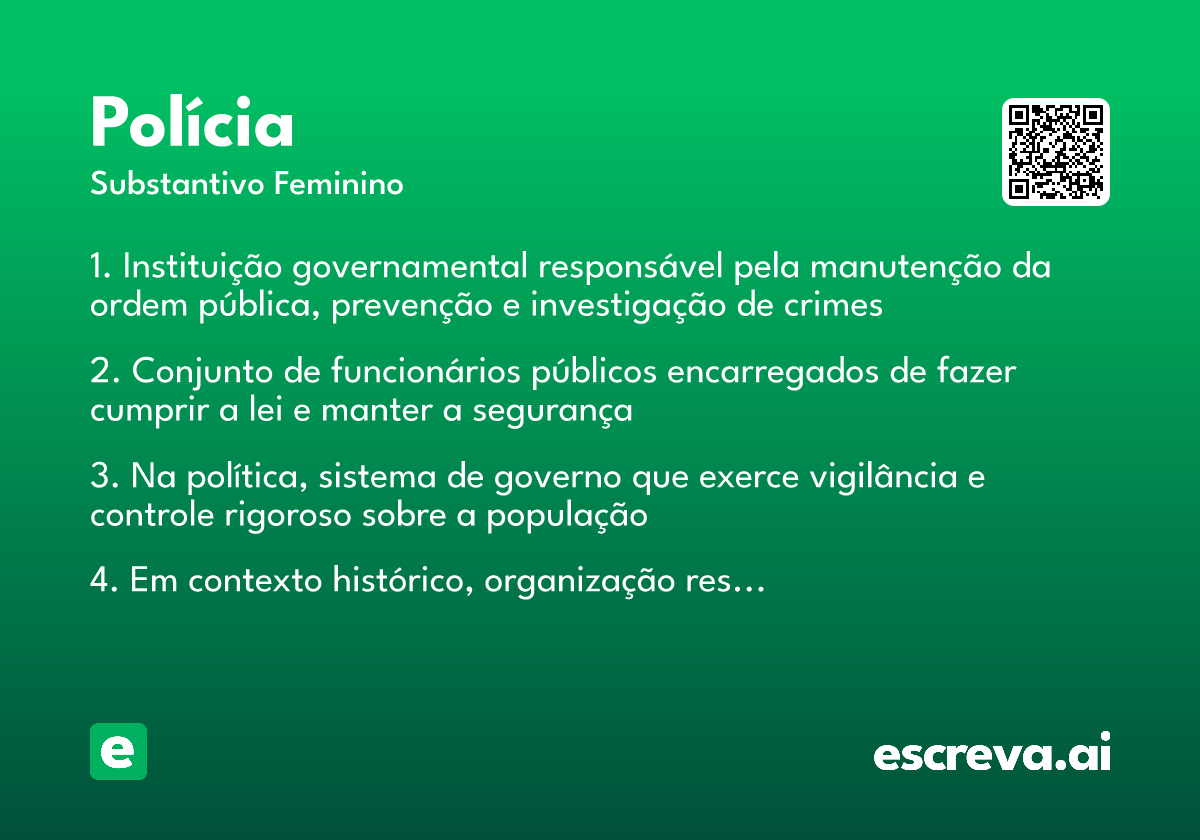 polícia