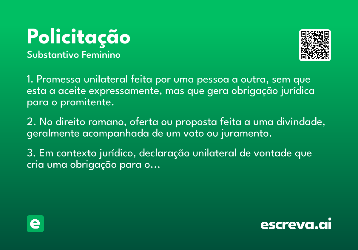 policitação