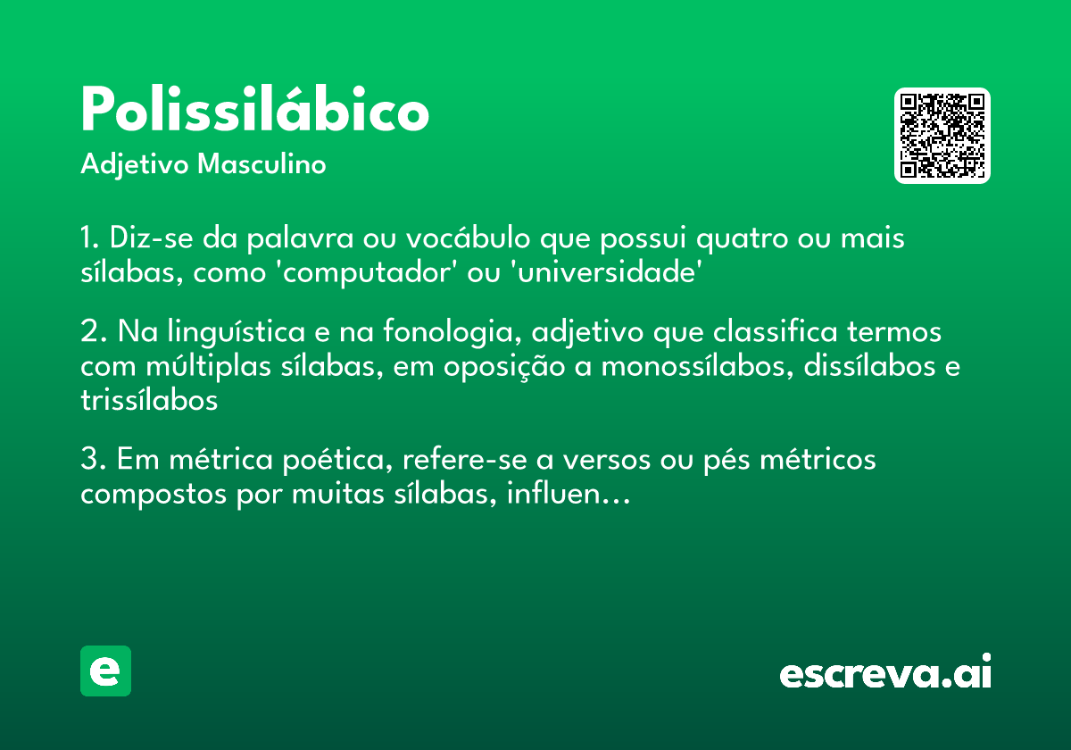 polissilábico