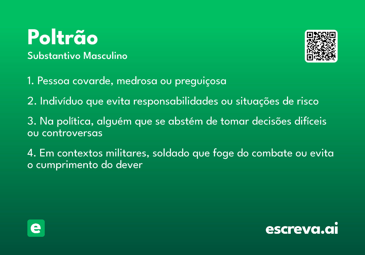 poltrão