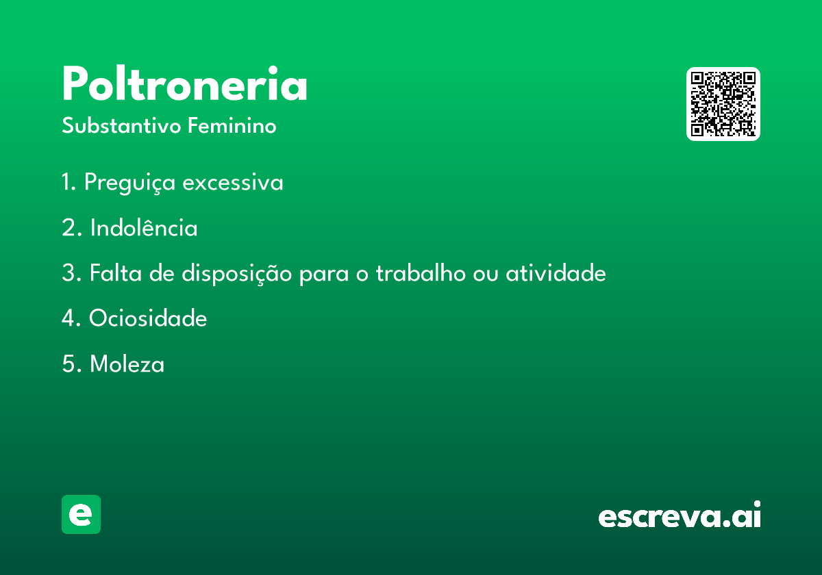 poltroneria