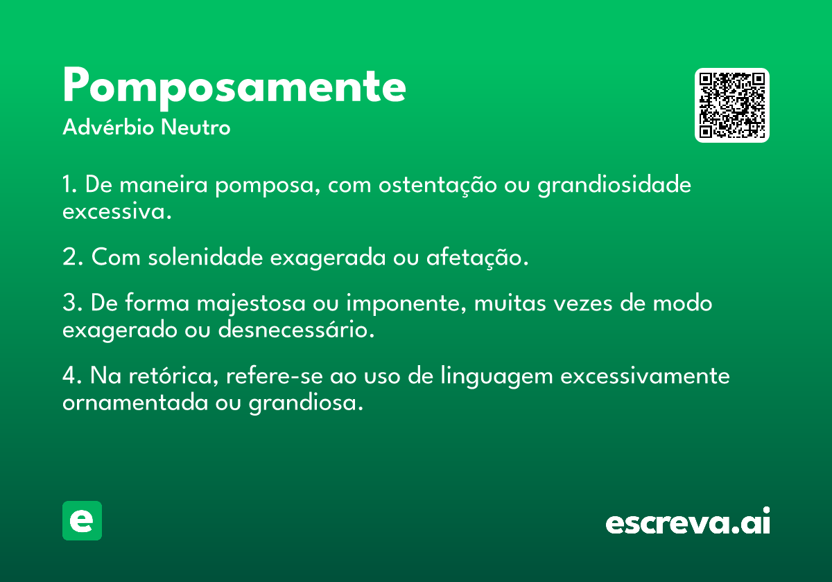 pomposamente