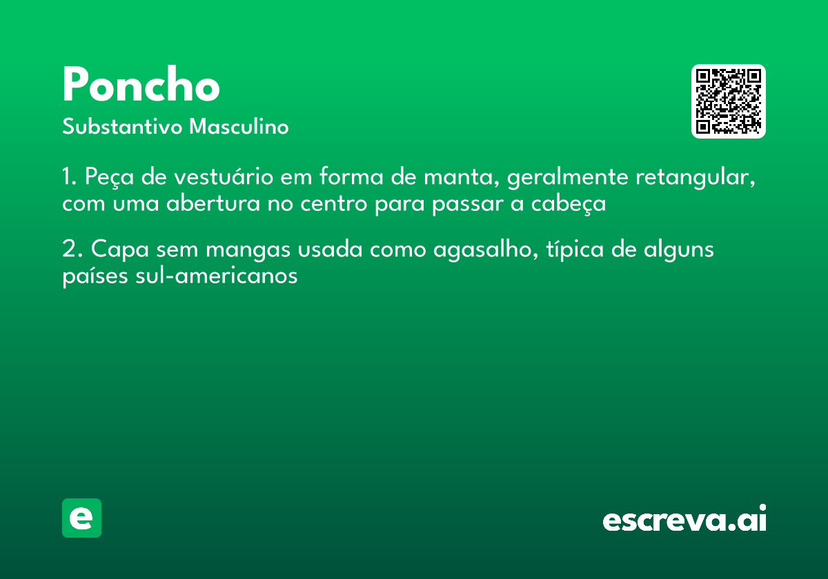 poncho