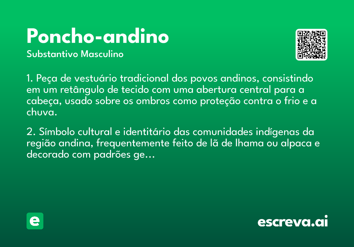 poncho-andino