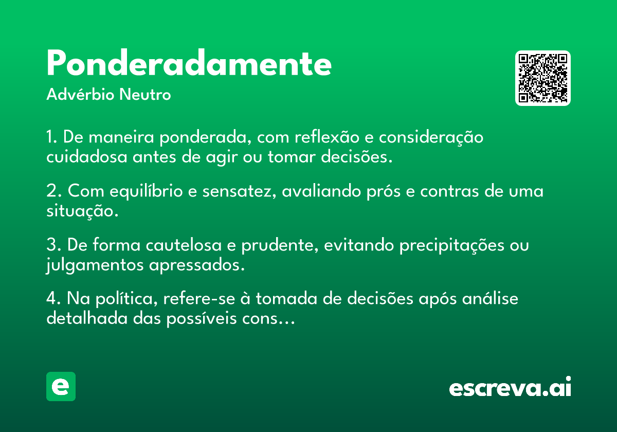 ponderadamente