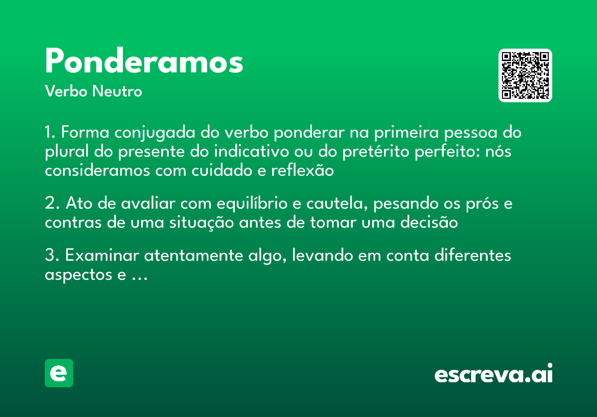 ponderamos