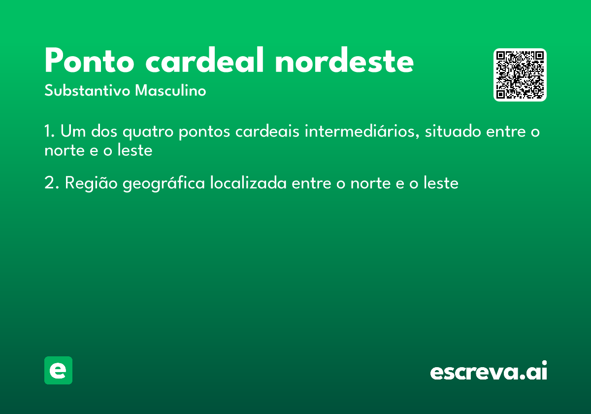 ponto cardeal nordeste
