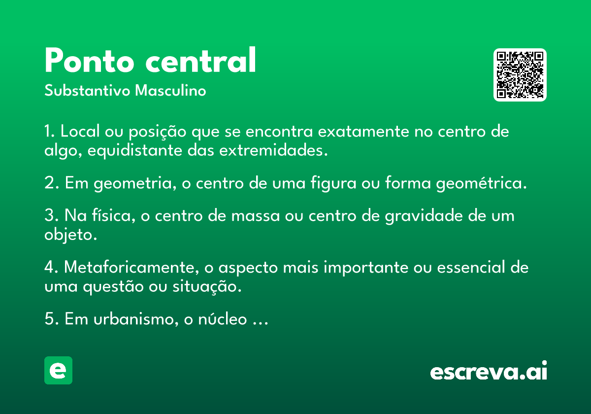 ponto central
