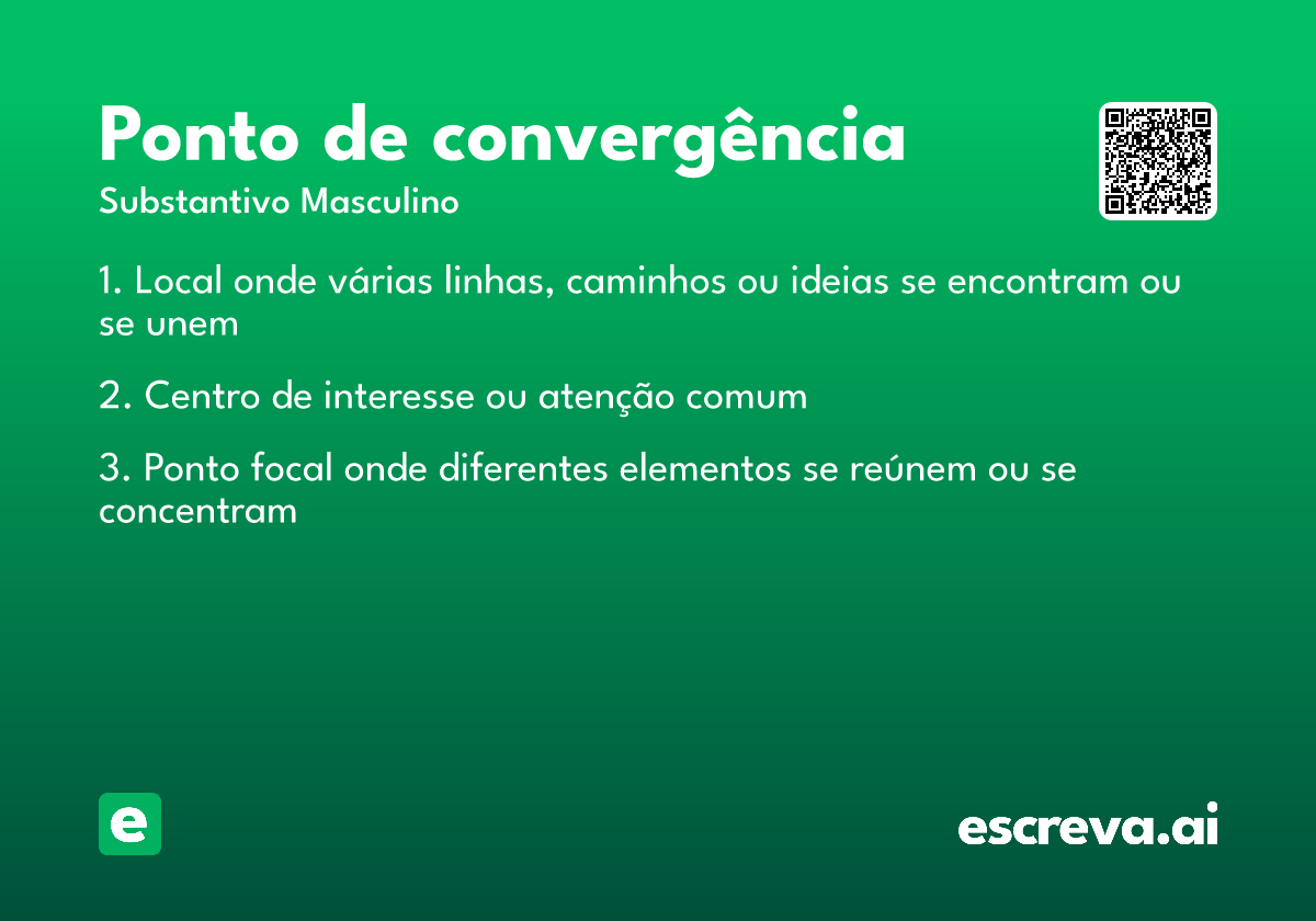 ponto de convergência