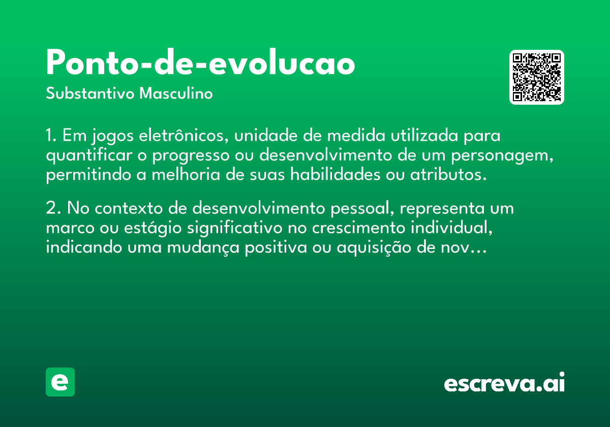 ponto-de-evolucao