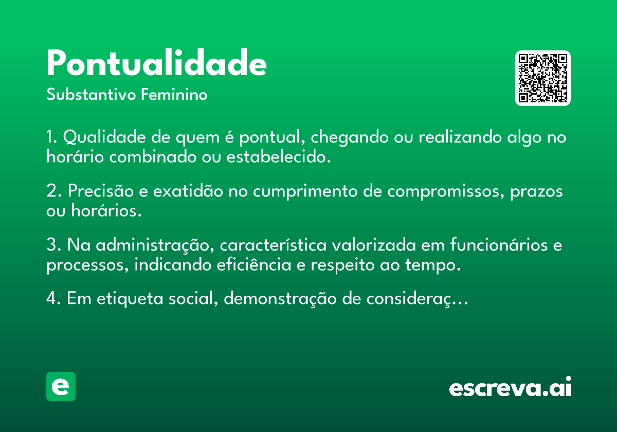 pontualidade