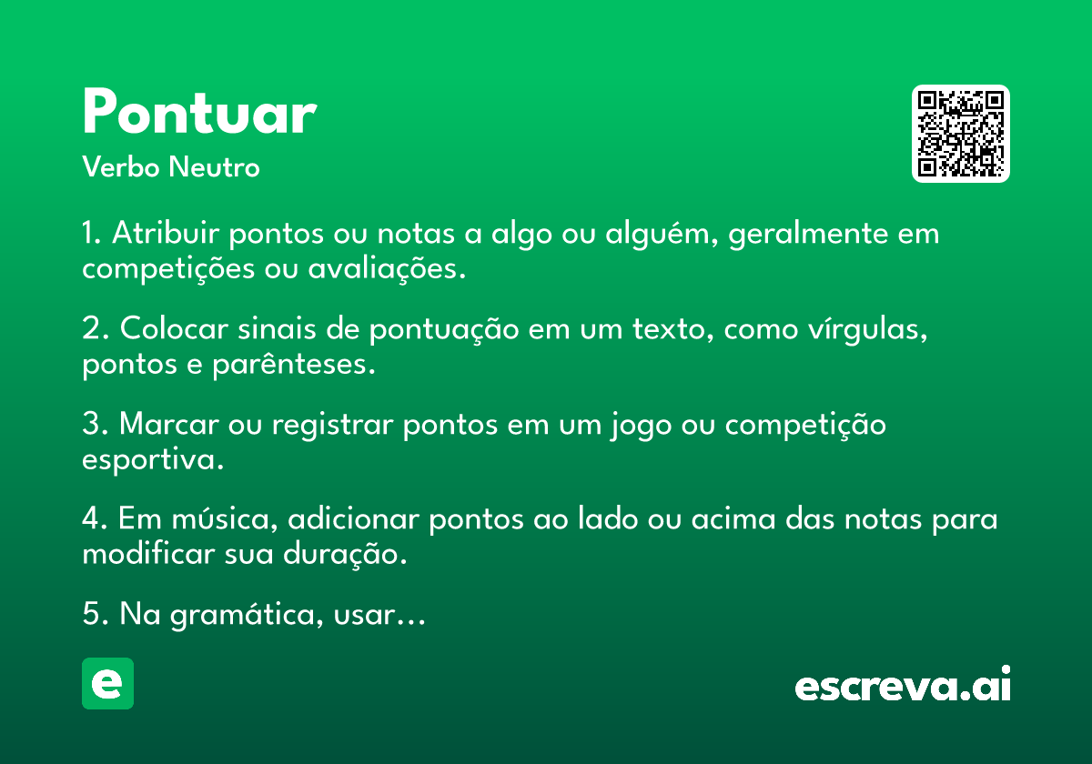 pontuar