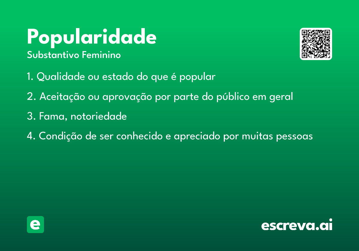 popularidade