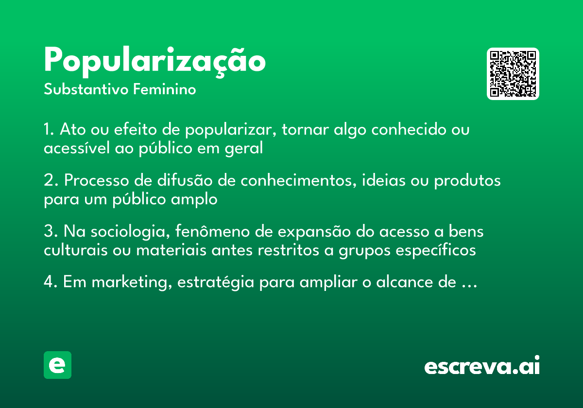 popularização