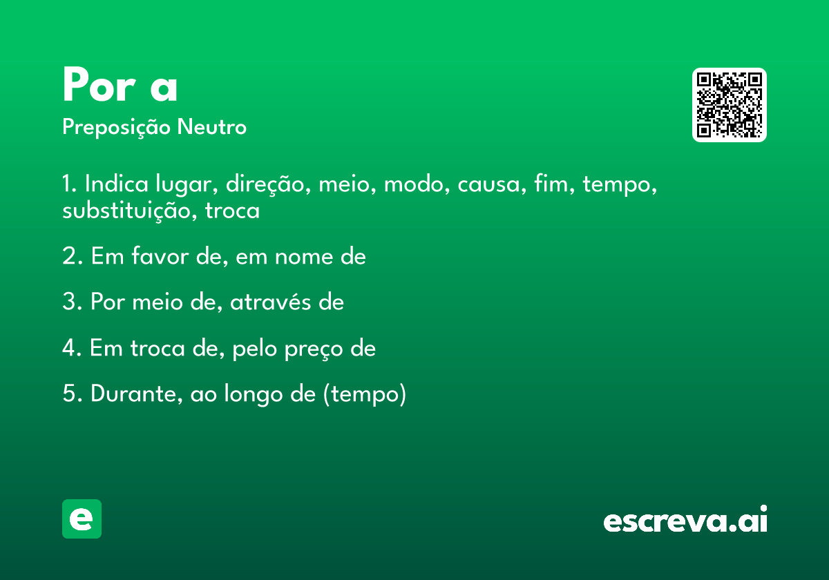 por a