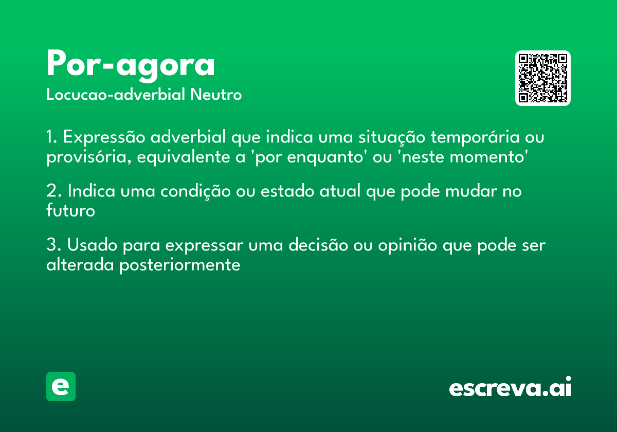 por-agora
